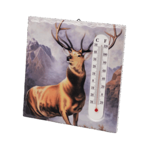 20205 Deer Thermometer Plaque