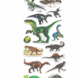 C140 Dino & Heart Stickers