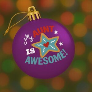 D124 Aunt Christmas Ornament