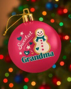 E122 Sweetest Grandma Ornament