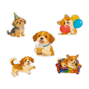 126022 Puppy Stickers